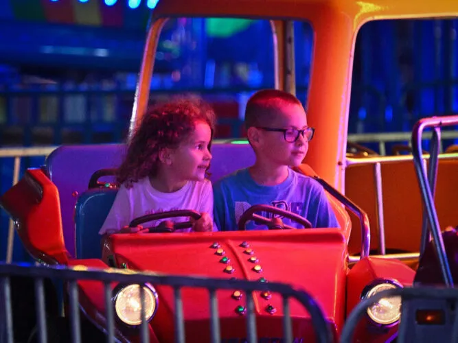 Night lights at the Lycoming County Fair