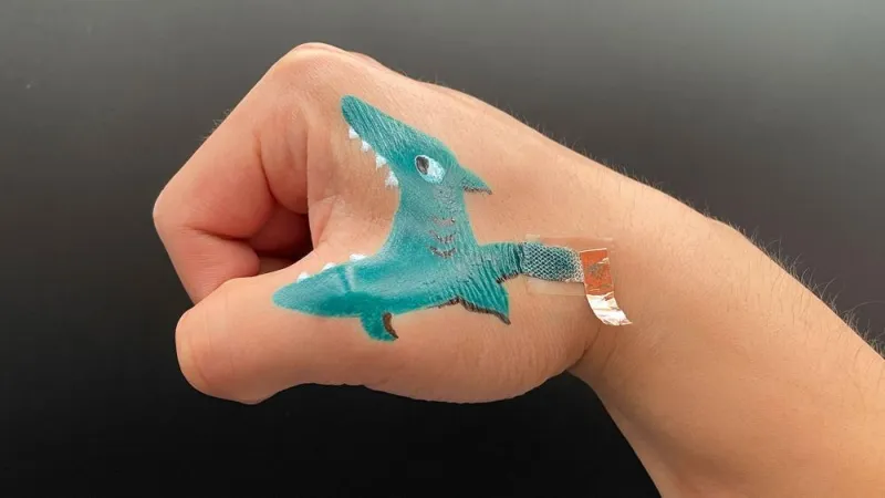 Paintable electrodes could power creative and colorful wearable sensors