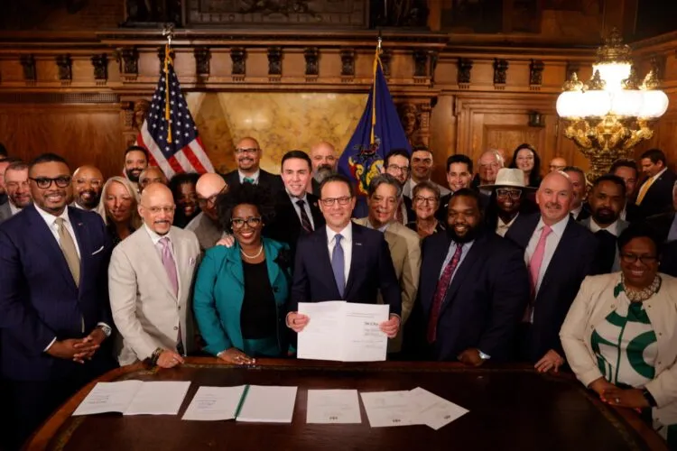 Shapiro signs $50.8B state budget amid praise, barbs