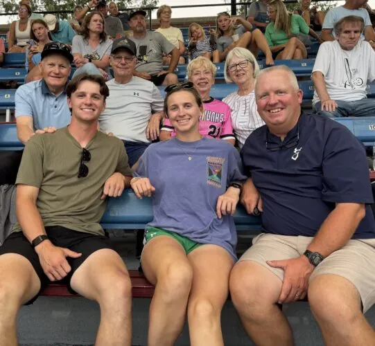Mee family visits Tarp Skunks