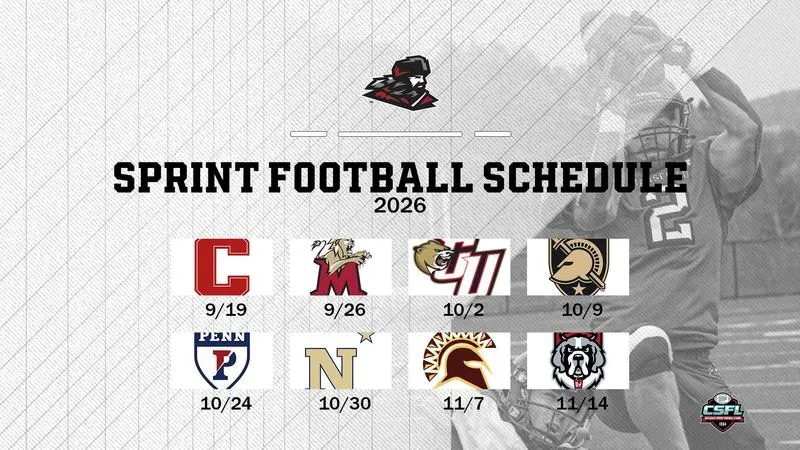 Sprint Football Announces 2026 Schedule