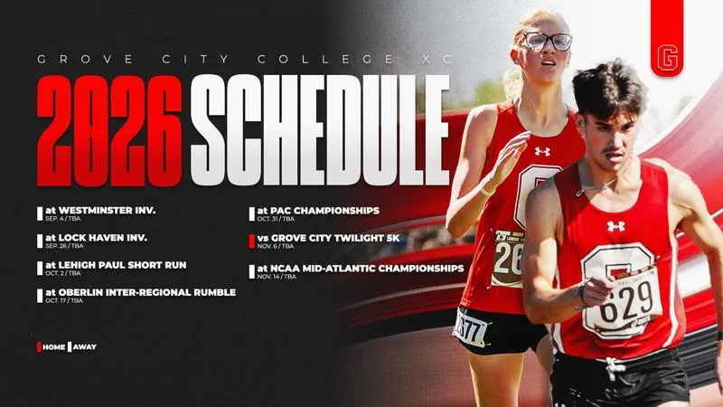 Grove City 2026 XC schedules available