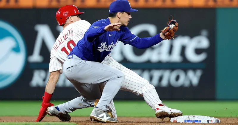 Philadelphia Phillies' baserunning mistakes end potential 9th inning rally in loss to Los Angeles Dodgers