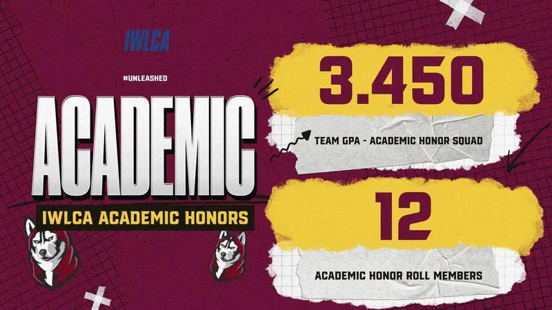 12 Huskies Earn IWLCA Academic Honor Roll Honors; Lacrosse Named Academic Honor Squad