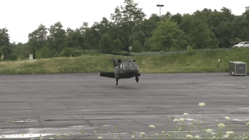 Black Hawk helicopter featured at community carnival at Johnstown Galleria
