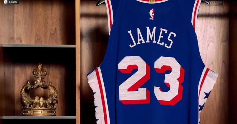 Philadelphia 76ers celebrate LeBron James' arrival with coronation photo fit for basketball's King