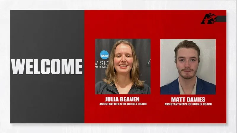 Matt Davies & Julia Beaven Named Assistant Men's Ice Hockey Coaches