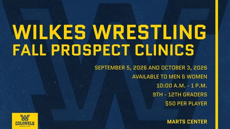 Wilkes Wrestling Announces 2026 Fall Prospect Clinics