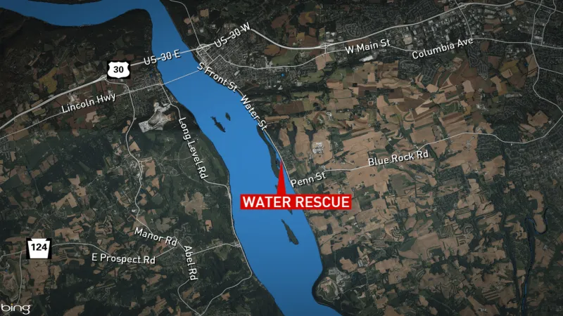 Two cars in the Susquehanna River, water rescue underway: Lancaster County dispatch