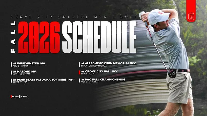 Fall men's golf schedule available