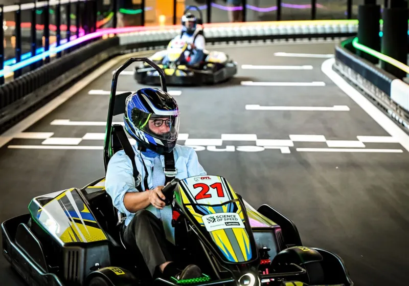 New 'Science of Speed' exhibit at the Kamin Science Center offers an immersive look at racing, 40 mph karts and all