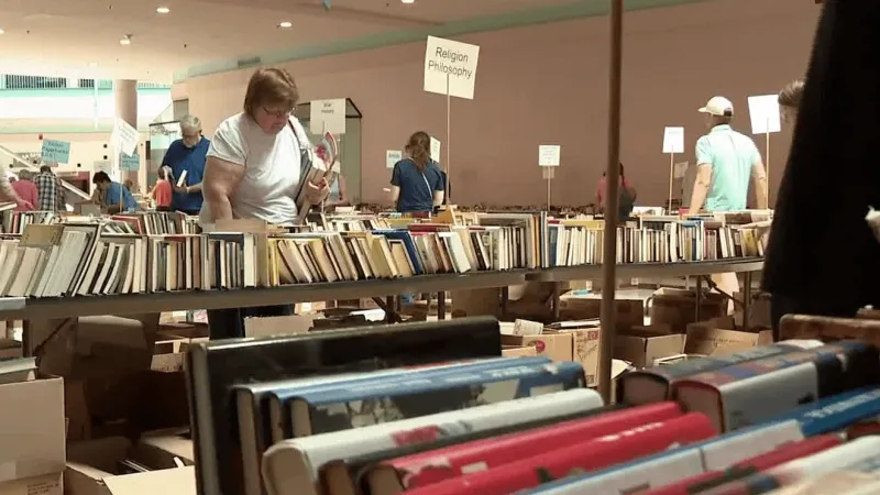 68th annual used book sale fundraiser held at Johnstown Galleria