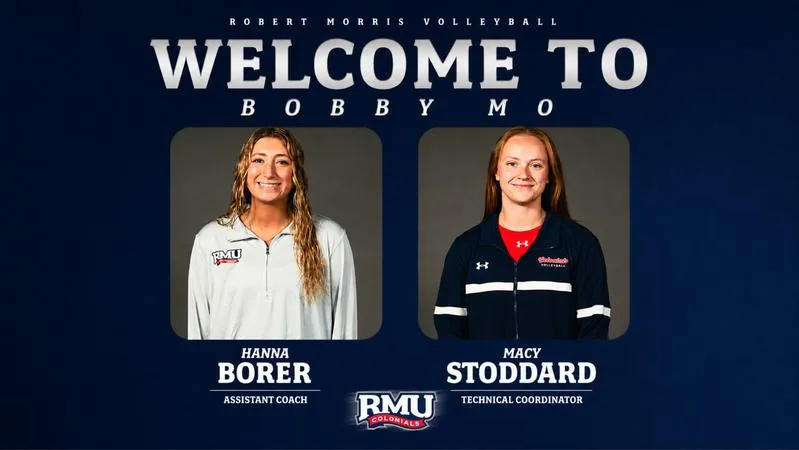 RMU Volleyball Bolsters Coaching Staff with Two Additions