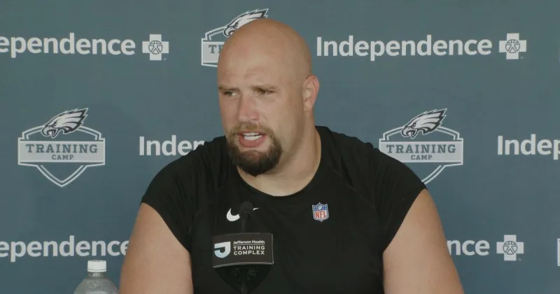 Lane Johnson says 2026 likely his last season in NFL after over a decade as Philadelphia Eagles right tackle