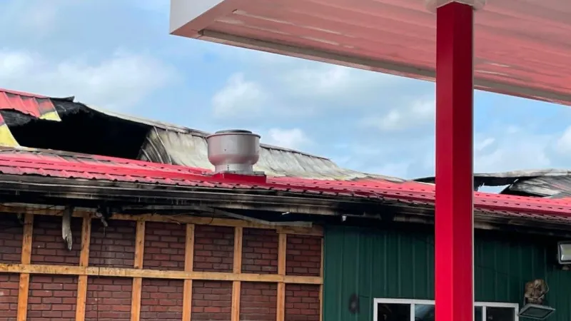 Crews battle early morning fire at Cambria Co. business