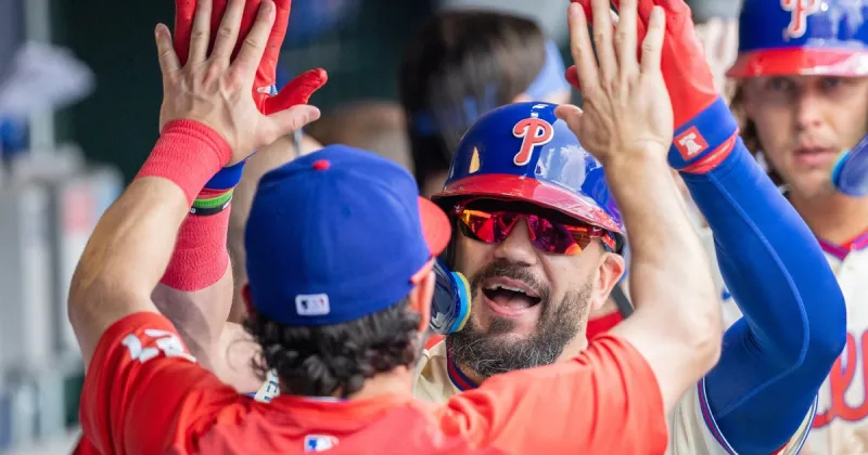 Schwarber hits 2 HRs, Hill delivers RBI single in 12th inning as Philadelphia Phillies beat Blue Jays