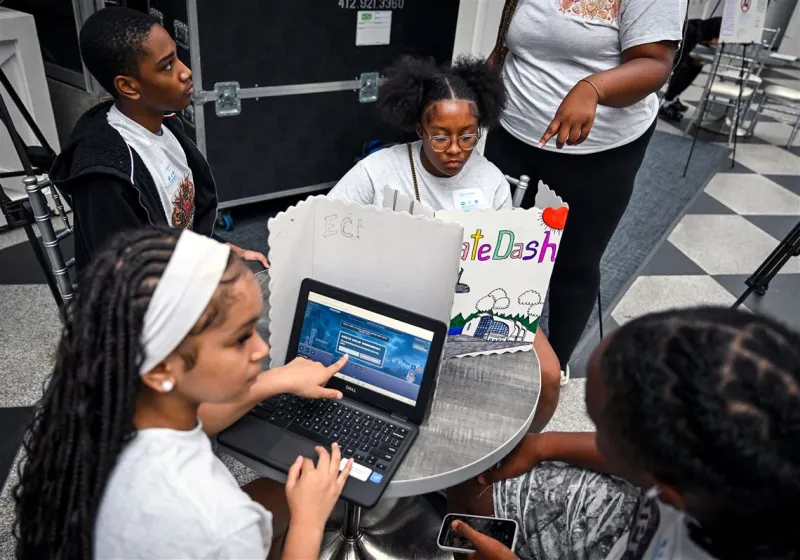 'The future is in AI': Students showcasing their artificial intelligence creations are imagining, and shaping, a new world