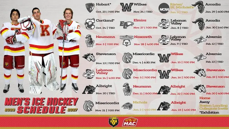 Bennett Unveils 2026-27 Men's Ice Hockey Schedule