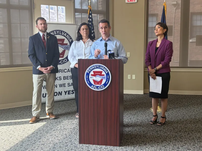 Pa. Democrats kick off statewide tour tying Garrity to Trump