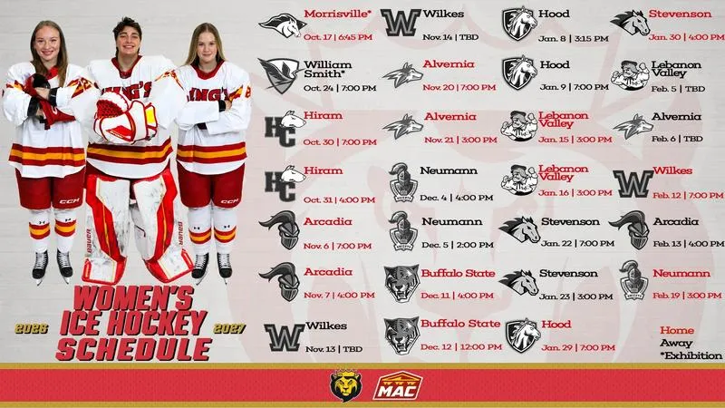 La Rock Announces 2026-27 Women's Ice Hockey Schedule