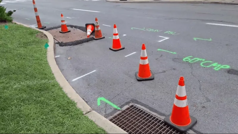 Road closures put in place after sinkhole opens up in Centre Co.