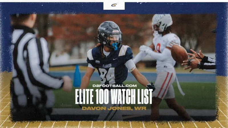 Jones Named to D2Football.com Elite 100 Watch List