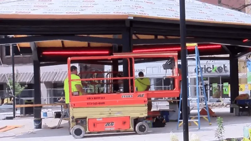 City leaders tour Johnstown Central Park as foundation work is completed