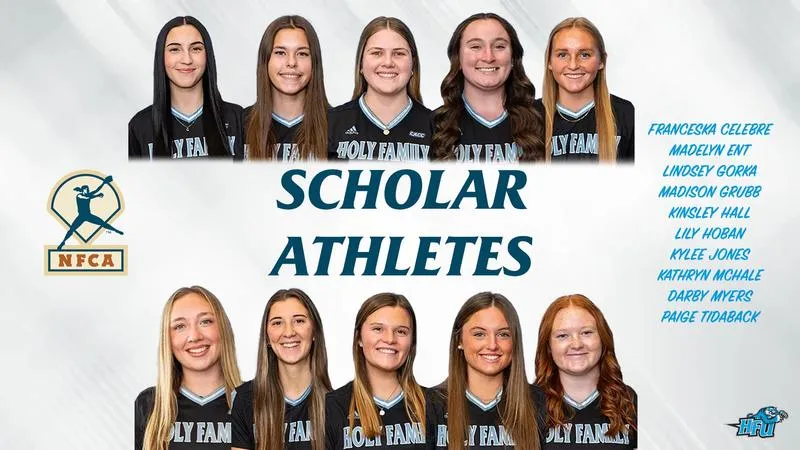 10 from HFU Softball Recognized as NFCA Scholar-Athletes