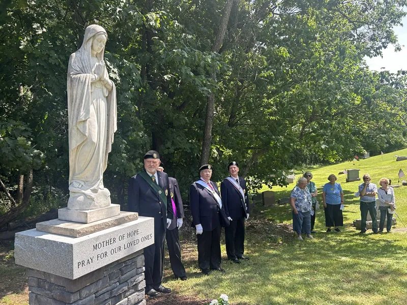 Rescued from fire scene, statue of Blessed Mother finds new home of honor