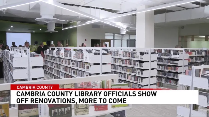 Cambria County Library gives public first look at new renovations