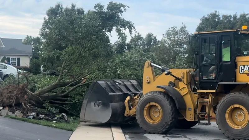 Storm winds topple trees, rip apart roofs in Lancaster County neighborhood