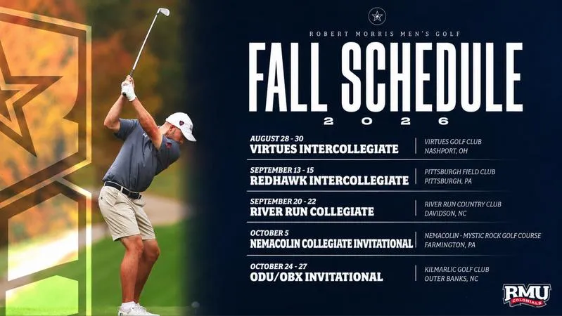 RMU Golf Announces 2026 Fall Schedule