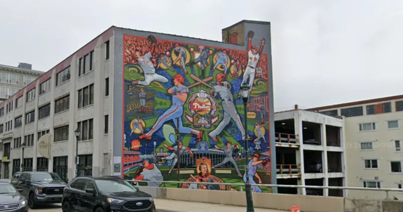 Phillies mural could be torn down to make way for proposed apartment building on Walnut Street