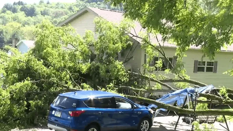 Weekend storms bring heavy damage to parts of Clearfield County