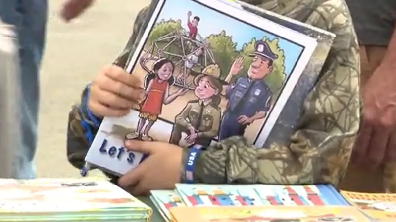 Hundreds of books handed out as part of annual Grange Fair Kids' Day