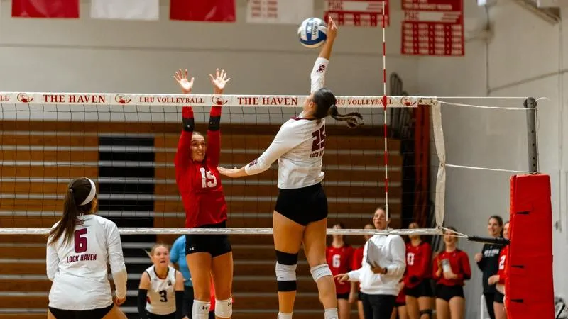 Volleyball opens 2026 with four-set win at D'Youville