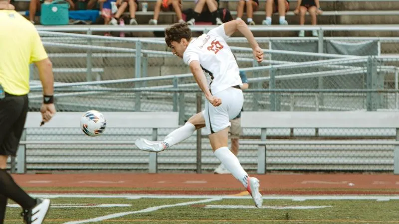 Veach's late goal leads Men's Soccer to draw with Frostburg State in season opener