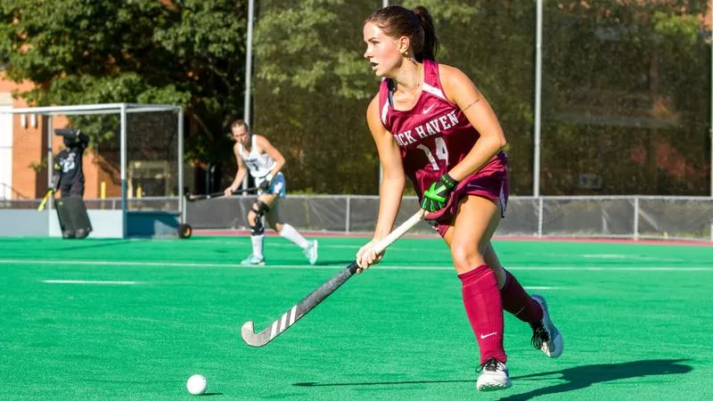 Field Hockey opens season with 5-2 win over Mercyhurst; Clarke earns first victory