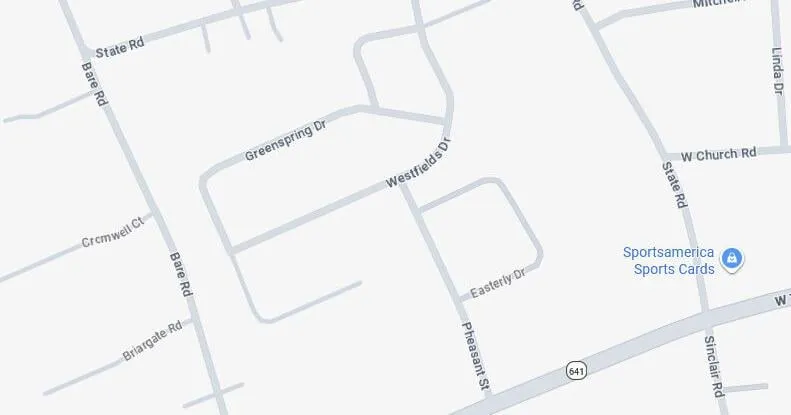 Sight line improvements en route to State Road in Silver Spring Township
