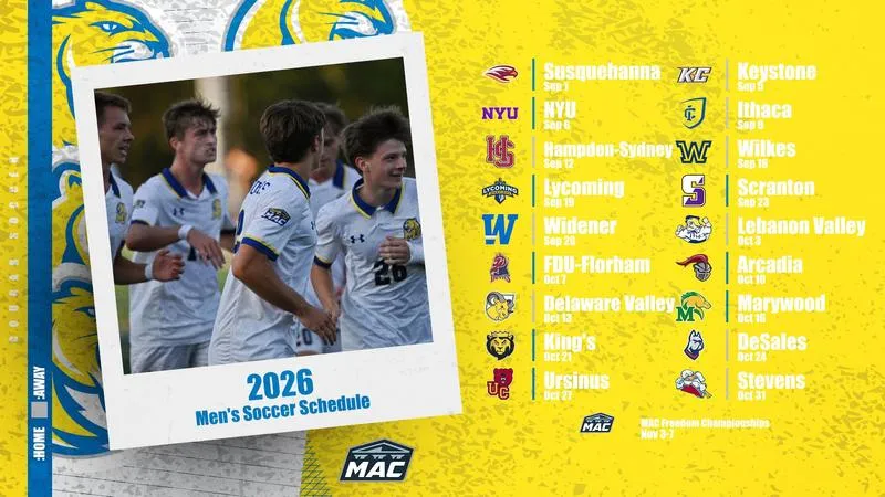 Misericordia Men's Soccer Announces 2026 Schedule
