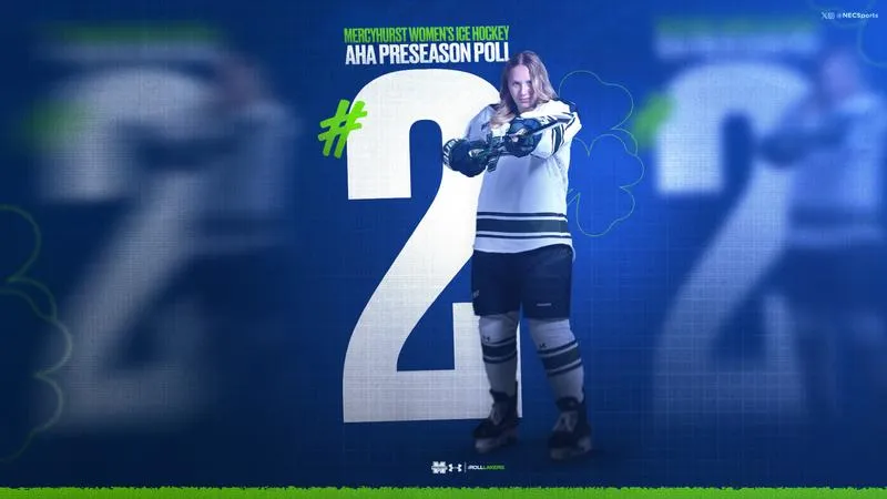 Women's Ice Hockey Picked No. 2 in AHA Preseason Poll; Luggin, Perjus Named to Preseason All-Conference Team