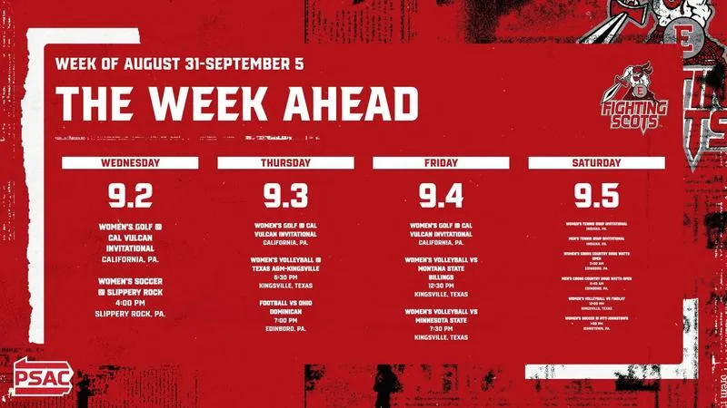 The Week Ahead in Edinboro Athletics