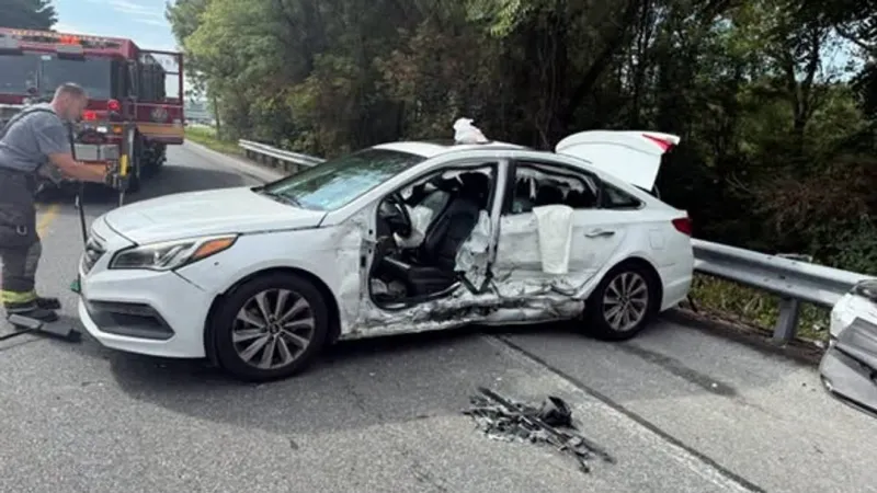 Collision trapped person in car in Quarryville Borough: dispatch