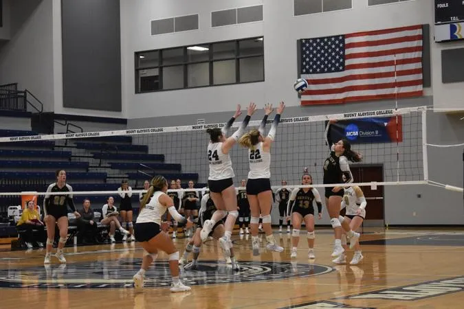 Mounties Rally from Two-Set Deficit, Fall Just Short to Geneva in Five