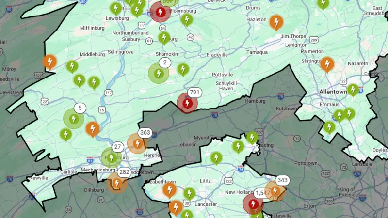Thousands without power as storms move through Central PA