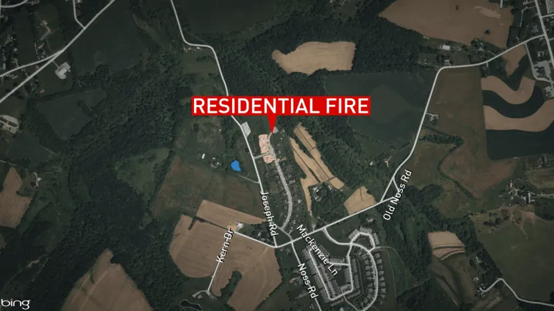 Crews battling residential fire in York County