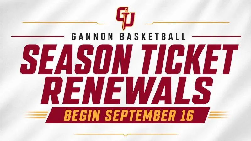 Gannon Basketball Season Ticket Renewals Set for September 16