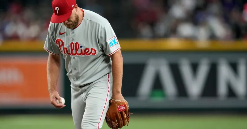 Phillies' 6-game winning streak ends with 1-0 loss to Arizona Diamondbacks