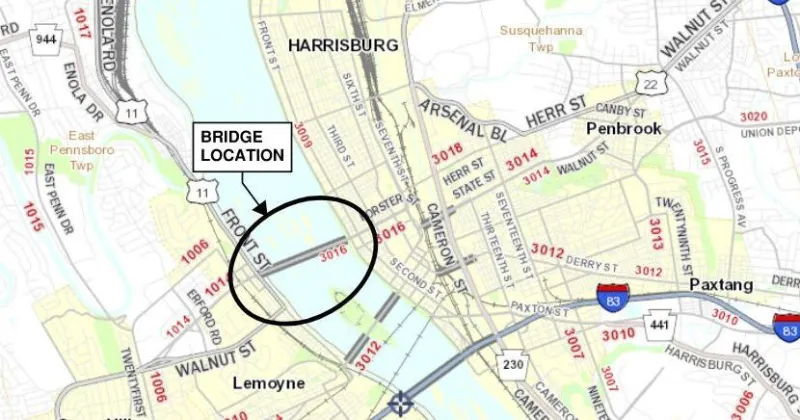 Bridge inspection to close sidewalk on Harvey Taylor Bridge