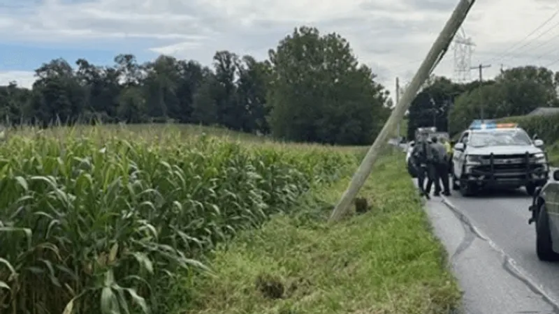 One injured after car rolls into Lancaster County cornfield